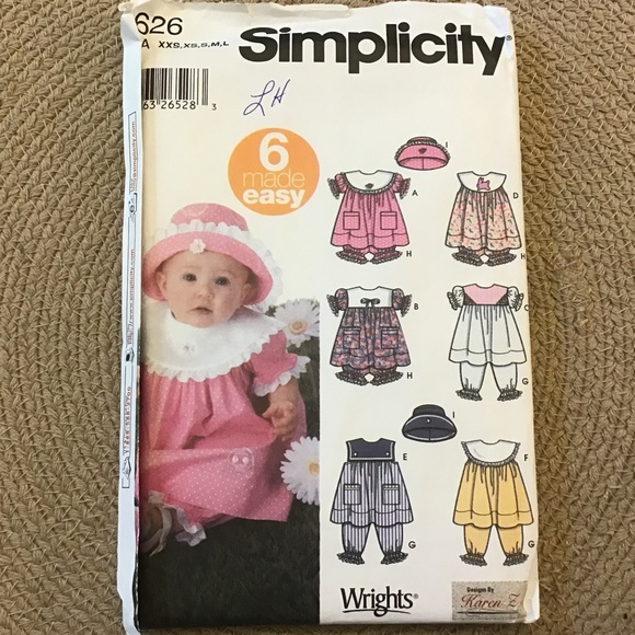 Uncut Baby Girl sewing pattern - Picture 1 of 3